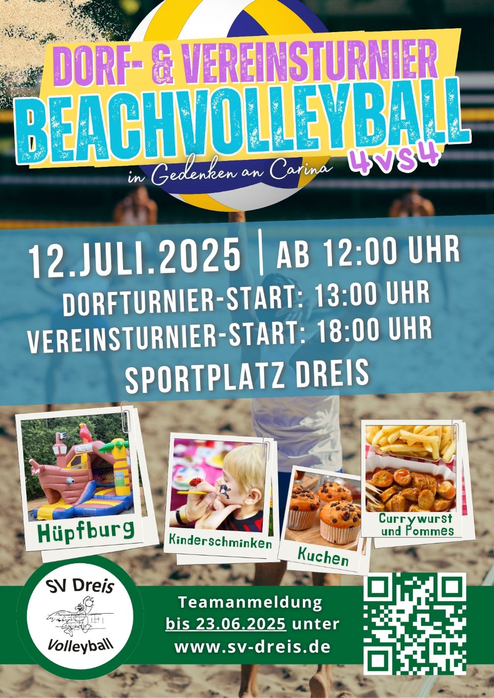 Dorf- & Vereinsturnier Beachvolleyball 2025 - Spaß für die ganze Familie!